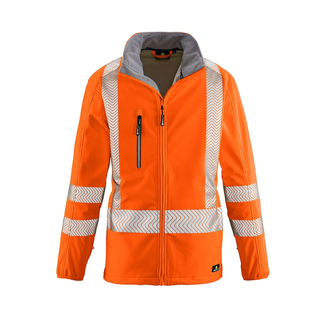 4PROTECT® Warnschutz-Softshelljacke TYLER 3472 leuchtorange