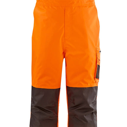 4PROTECT® Warn-Winter-Wetterschutz-Latzhose ATLANTA 3480 leuchtorange/grau