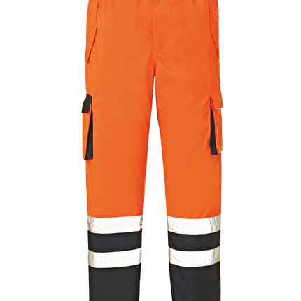 4PROTECT® Warn-Wetterschutz-Bundhose BALTIMORE 3491 leuchtorange/navy