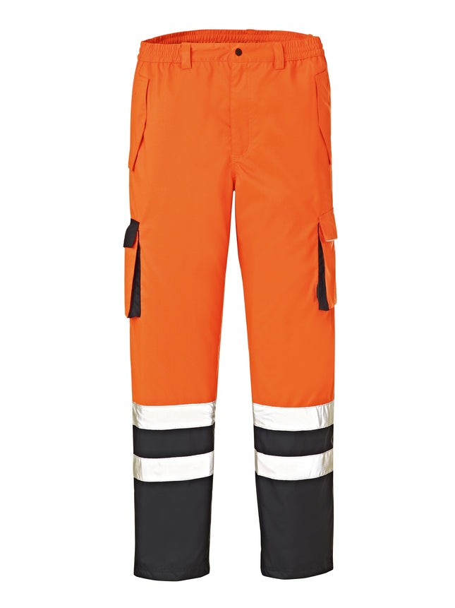 4PROTECT® Warn-Wetterschutz-Bundhose BALTIMORE 3491 leuchtorange/navy