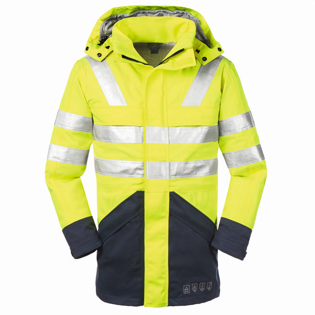 4PROTECT® Multinorm-Warn-Wetterschutz-Jacke EDMONTON 3510 leuchtgelb/navy