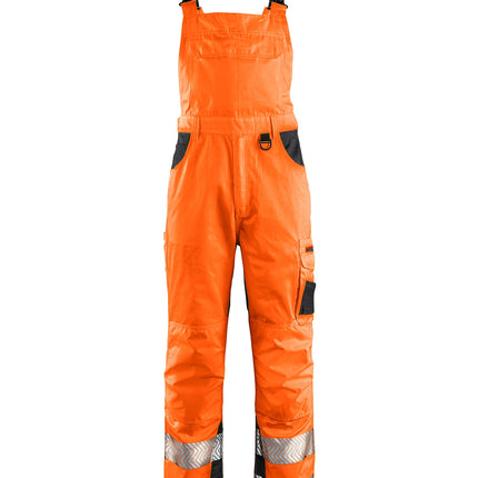 4PROTECT® Warnschutz-Latzhose ALABAMA 3830 leuchtorange/grau