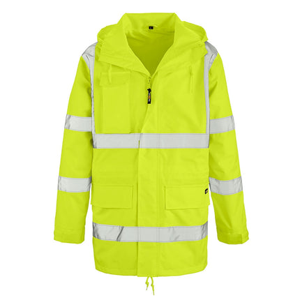 teXXor® Warnschutz-Regenjacke BARRIE 4101 leuchtgelb