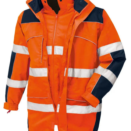 teXXor® Warnschutz-Parka TORONTO 4109 leuchtorange/navy