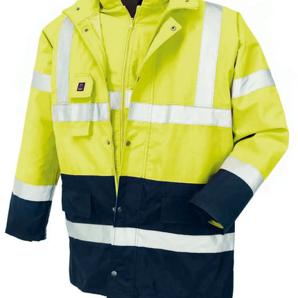 teXXor® Warnschutz-Parka CALGARY 4112 leuchtgelb/navy