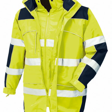 teXXor® Warnschutz-Parka TORONTO 4114 leuchtgelb/navy