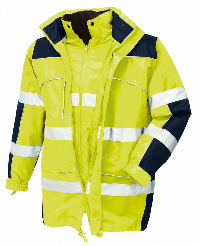 teXXor® Warnschutz-Parka TORONTO 4114 leuchtgelb/navy
