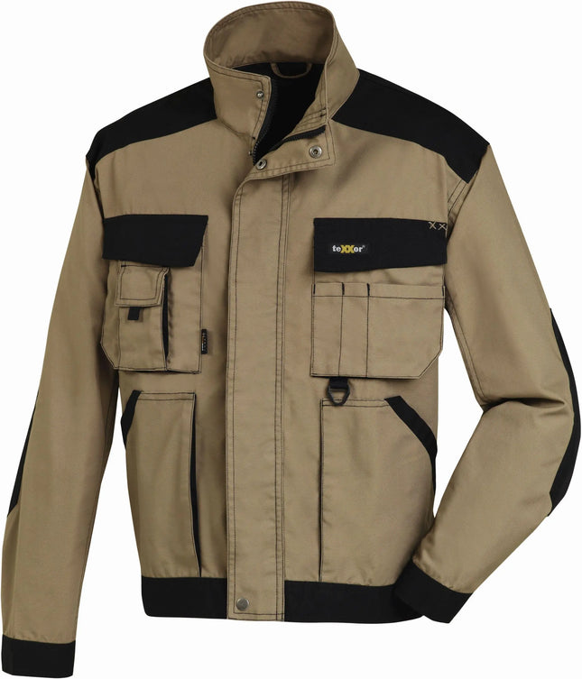 teXXor® Canvas (270 g/m²) Bundjacke ANTIGUA 4162 khaki/schwarz