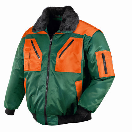 teXXor® Piloten-Jacke OSLO 4178 grün/orange