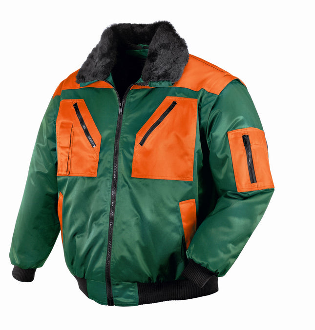 teXXor® Piloten-Jacke OSLO 4178 grün/orange