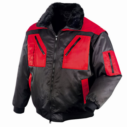 teXXor® Piloten-Jacke OSLO 4180 schwarz/rot