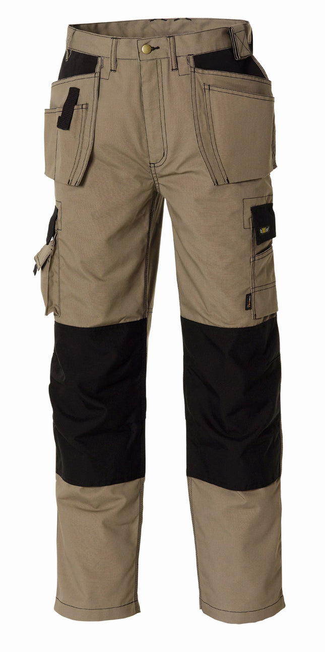 teXXor® Canvas (270 g/m²) Bundhose PANAMA 4312 khaki/schwarz
