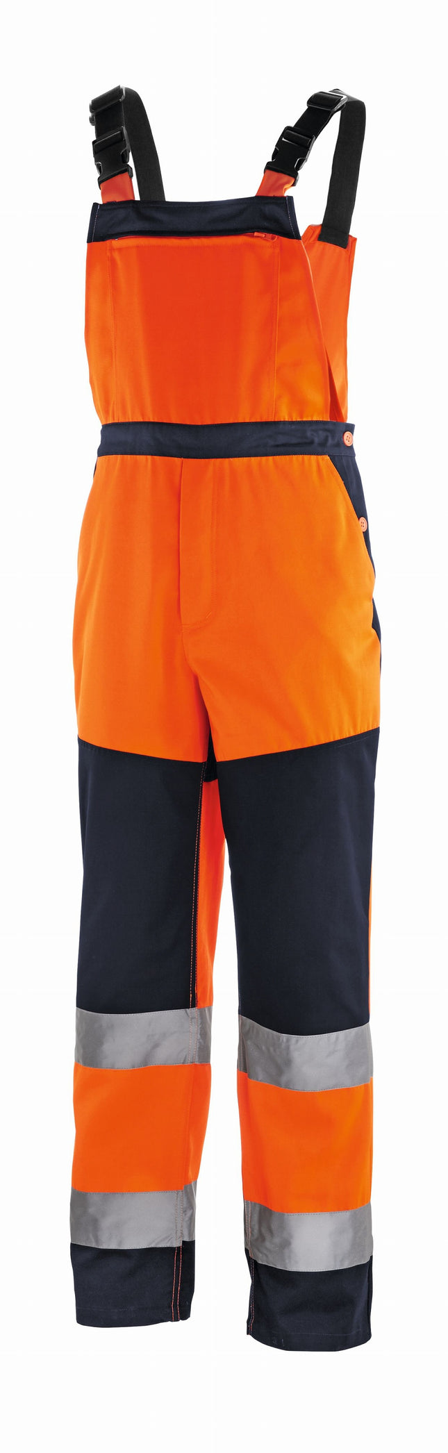teXXor® Warnschutz-Latzhose BUFFALO 4335 leuchtorange/navy