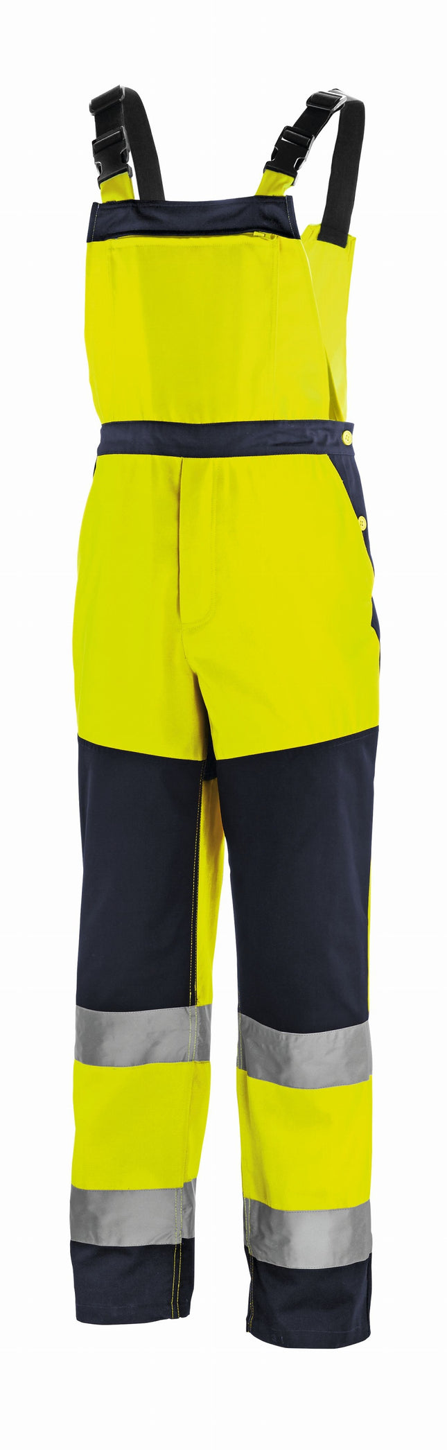 teXXor® Warnschutz-Latzhose BUFFALO 4336 leuchtgelb/navy