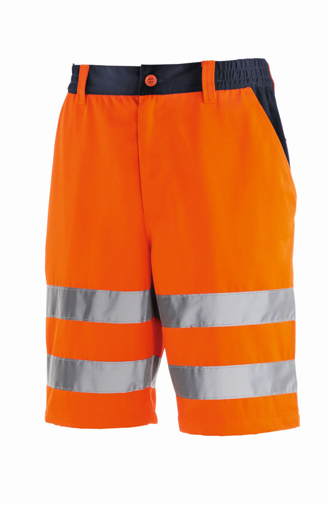 teXXor® Warnschutz-Shorts ERIE 4345 leuchtorange/navy