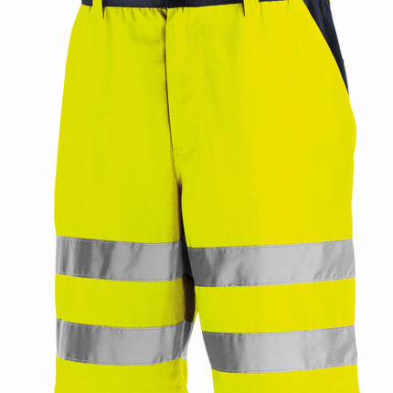teXXor® Warnschutz-Shorts ERIE 4346 leuchtgelb/navy