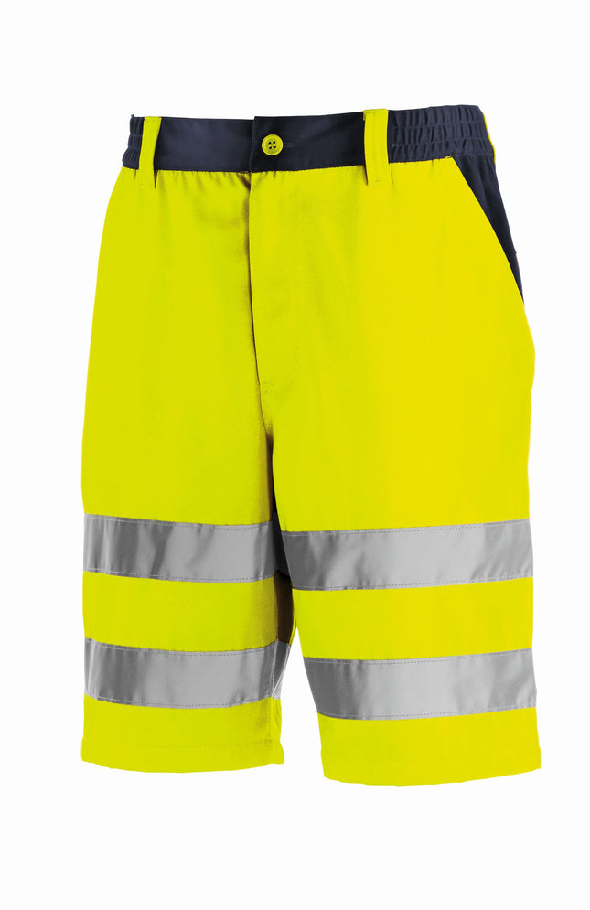 teXXor® Warnschutz-Shorts ERIE 4346 leuchtgelb/navy
