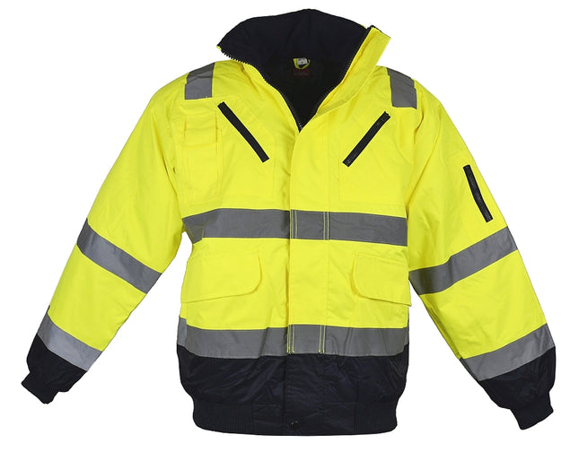 LeiKaTex® | Pilotenjacke | Warnschutz neongelb