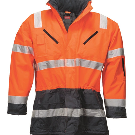 LeiKaTex® | Parka | Warnschutz | warnorange/marineblau warnorange