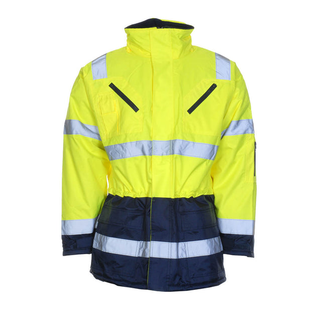 LeiKaTex® | Parka | Warnschutz | neongelb/marineblau neongelb