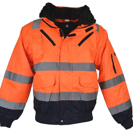 LeiKaTex® | Pilotenjacke | Warnschutz  | Multifunktional warnorange