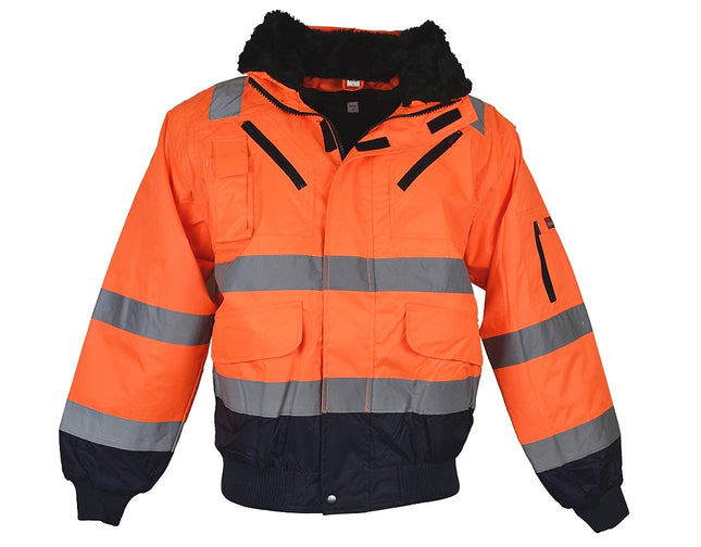 LeiKaTex® | Pilotenjacke | Warnschutz  | Multifunktional warnorange