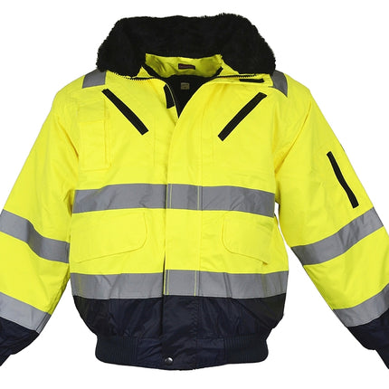 LeiKaTex® | Pilotenjacke | Warnschutz  | Multifunktional neongelb