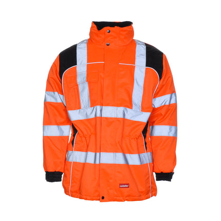 LeiKaTex® | Parka | Warnschutz | warnorange/schwarz warnorange