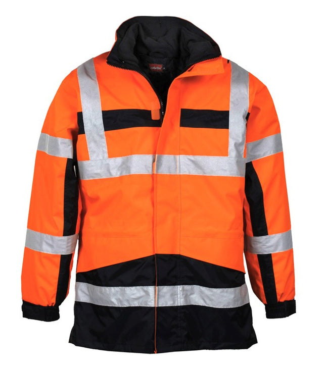 LeiKaTex® | STONEFIELD | 4-in-1-Parka | Warnschutz warnorange