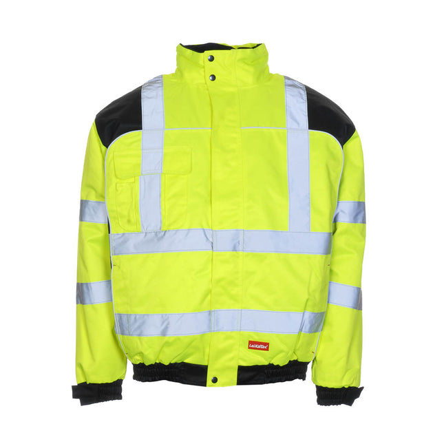 LeiKaTex® | Pilotenjacke | Warnschutz | neongelb/schwarz neongelb