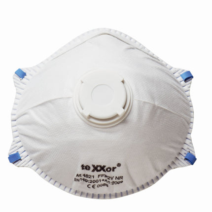teXXor® Feinstaubmaske FFP2/V >>NR<< D mit Nasenbügel-120 Stück