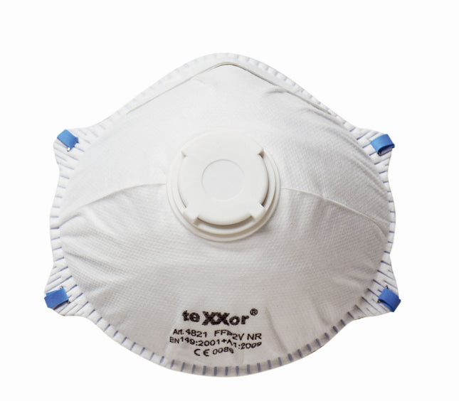 teXXor® Feinstaubmaske FFP2/V >>NR<< D mit Nasenbügel-120 Stück