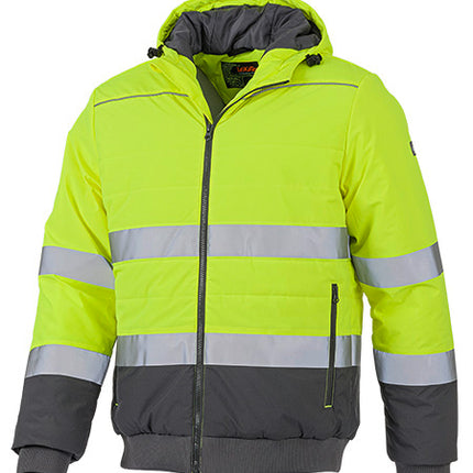 LeiKaTex® | BRIGHT LINE | Steppjacke | Warnschutz neongelb