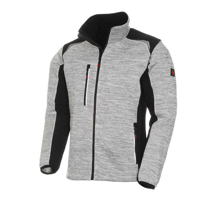 LeiKaTex® | REFLEECE | Strickfleece-Jacke grau