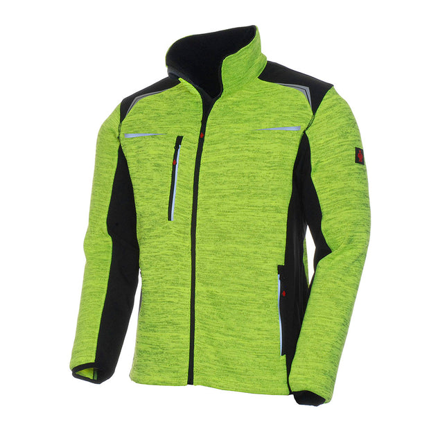 LeiKaTex® | REFLEECE | Strickfleece-Jacke gelb