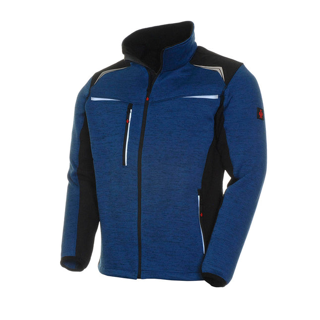 LeiKaTex® | REFLEECE | Strickfleece-Jacke blau