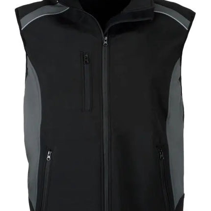 LeiKaTex® | VESUV | Softshellweste schwarz