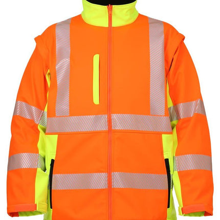 LeiKaTex® | Softshelljacke | Warnschutz warnorange