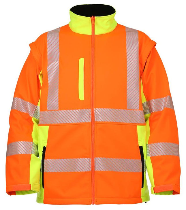 LeiKaTex® | Softshelljacke | Warnschutz warnorange