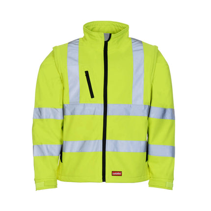 LeiKaTex® | Softshelljacke | Warnschutz neongelb