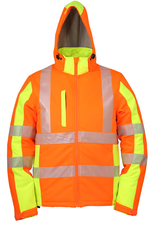 LeiKaTex® | Softshelljacke | Warnschutz warnorange