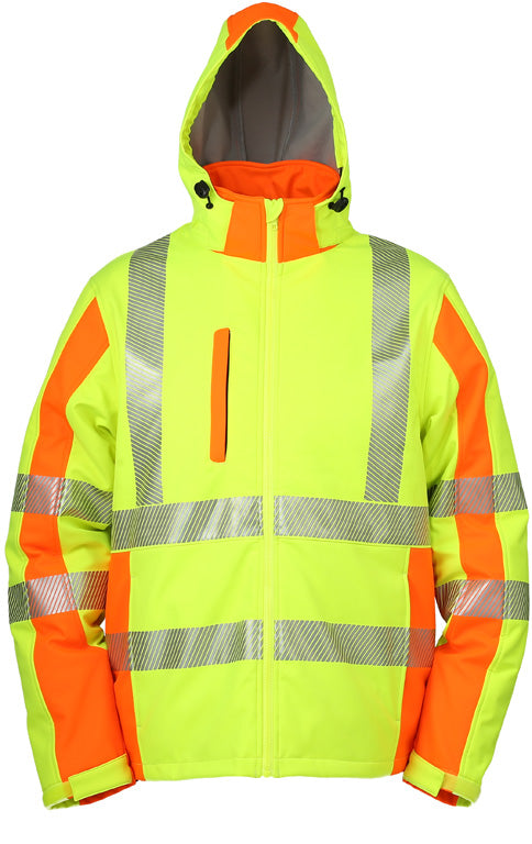 LeiKaTex® | Softshelljacke | Warnschutz neongelb
