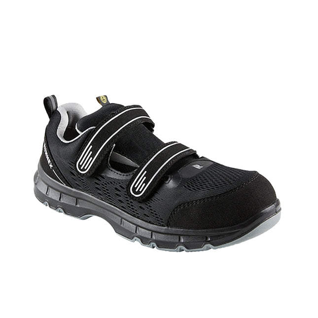RUNNEX® S1PS ESD-Sicherheitsklettsandalen FlexStar 5116 schwarz/grau