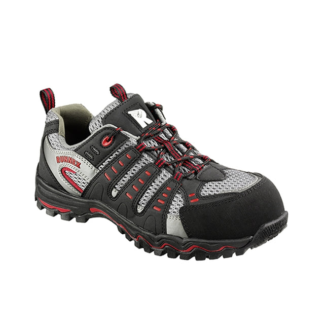 RUNNEX® S1-Sicherheitshalbschuhe LightStar 5121 schwarz/grau/rot