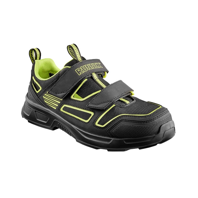 RUNNEX® S1PS ESD-Sicherheitsklettsandalen ActionStar 5150 schwarz/grün