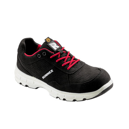 RUNNEX® S1P-ESD-Sicherheitshalbschuhe FlexStar 5179 schwarz/rot