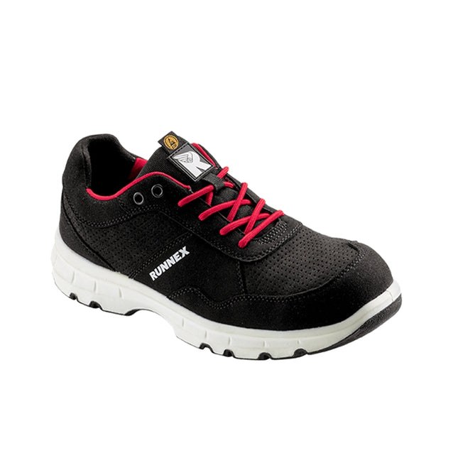 RUNNEX® S1P-ESD-Sicherheitshalbschuhe FlexStar 5179 schwarz/rot