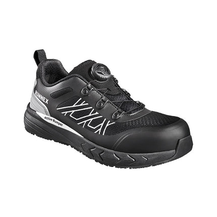 RUNNEX® S1PS-Damen-ESD-Sicherheitshalbschuhe atop GirlStar 5192 schwarz/weiß/grau