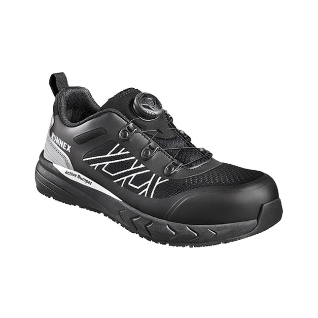 RUNNEX® S1PS-Damen-ESD-Sicherheitshalbschuhe atop GirlStar 5192 schwarz/weiß/grau