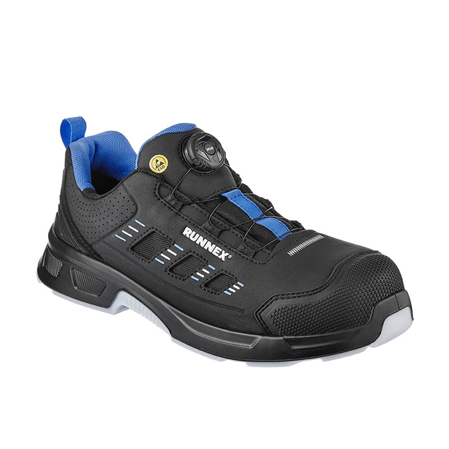 RUNNEX® S1PS-ESD-Sicherheitshalbschuhe atop ActionStar 5193 schwarz/blau